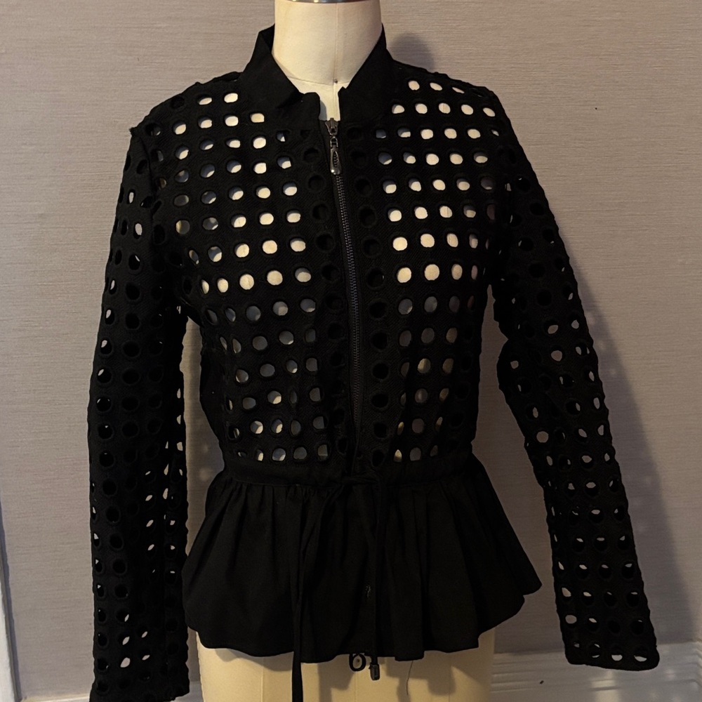 Black Eyelet Women's Jacket